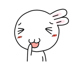 White rabbit of Chiro-chan sticker #4806365