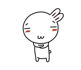 White rabbit of Chiro-chan sticker #4806369