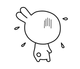 White rabbit of Chiro-chan sticker #4806374