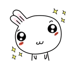 White rabbit of Chiro-chan sticker #4806379