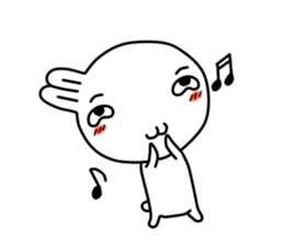 White rabbit of Chiro-chan sticker #4806382