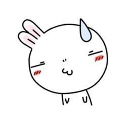 White rabbit of Chiro-chan sticker #4806386