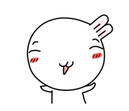 White rabbit of Chiro-chan sticker #4806387