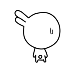 White rabbit of Chiro-chan sticker #4806395