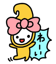 Ribbon-chan.Sometimes Flower-chan. sticker #4807720