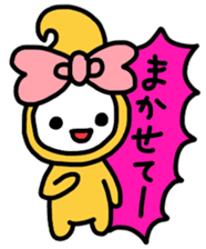 Ribbon-chan.Sometimes Flower-chan. sticker #4807724