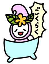 Ribbon-chan.Sometimes Flower-chan. sticker #4807725