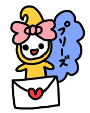 Ribbon-chan.Sometimes Flower-chan. sticker #4807727