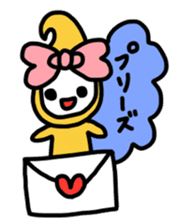 Ribbon-chan.Sometimes Flower-chan. sticker #4807727