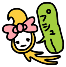 Ribbon-chan.Sometimes Flower-chan. sticker #4807728