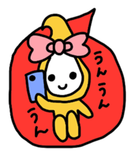Ribbon-chan.Sometimes Flower-chan. sticker #4807729