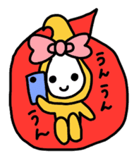 Ribbon-chan.Sometimes Flower-chan. sticker #4807729