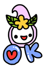 Ribbon-chan.Sometimes Flower-chan. sticker #4807731