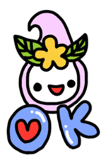 Ribbon-chan.Sometimes Flower-chan. sticker #4807731
