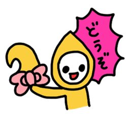Ribbon-chan.Sometimes Flower-chan. sticker #4807732