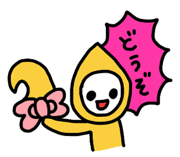Ribbon-chan.Sometimes Flower-chan. sticker #4807732