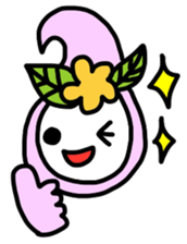 Ribbon-chan.Sometimes Flower-chan. sticker #4807735