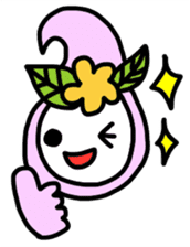 Ribbon-chan.Sometimes Flower-chan. sticker #4807735
