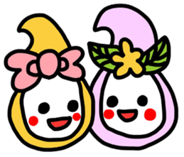 Ribbon-chan.Sometimes Flower-chan. sticker #4807736