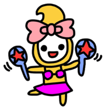 Ribbon-chan.Sometimes Flower-chan. sticker #4807741