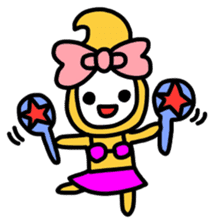 Ribbon-chan.Sometimes Flower-chan. sticker #4807741