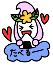 Ribbon-chan.Sometimes Flower-chan. sticker #4807742