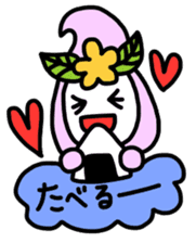 Ribbon-chan.Sometimes Flower-chan. sticker #4807742
