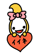 Ribbon-chan.Sometimes Flower-chan. sticker #4807744