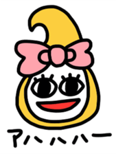 Ribbon-chan.Sometimes Flower-chan. sticker #4807745