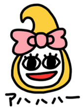 Ribbon-chan.Sometimes Flower-chan. sticker #4807745