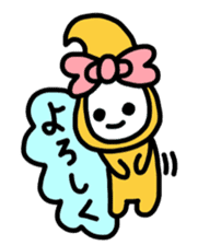 Ribbon-chan.Sometimes Flower-chan. sticker #4807746