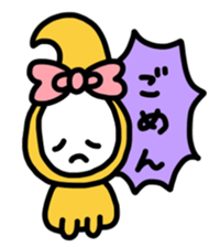 Ribbon-chan.Sometimes Flower-chan. sticker #4807752
