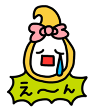 Ribbon-chan.Sometimes Flower-chan. sticker #4807753