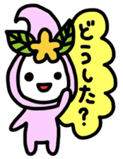 Ribbon-chan.Sometimes Flower-chan. sticker #4807754