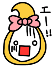 Ribbon-chan.Sometimes Flower-chan. sticker #4807755