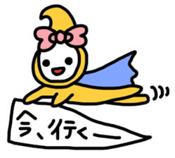 Ribbon-chan.Sometimes Flower-chan. sticker #4807756