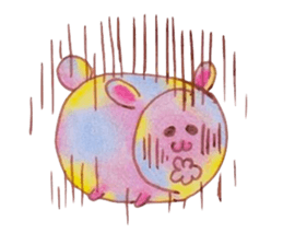 USAGI of marshmallow sticker #4808545