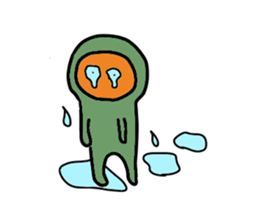 Daily life of green. sticker #4809059