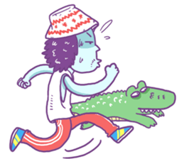 crocodile and I sticker #4809363