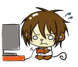 chen chen monkey sticker #4809843