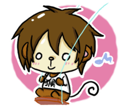 chen chen monkey sticker #4809856