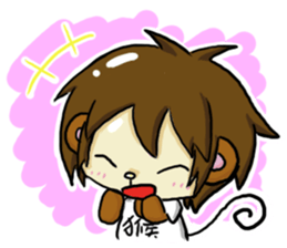 chen chen monkey sticker #4809862