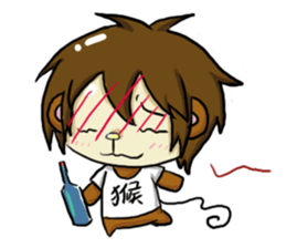 chen chen monkey sticker #4809866