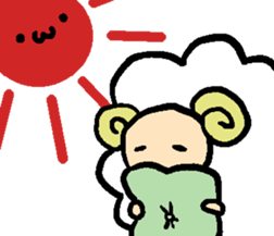 Of the sheep moco sticker #4810480