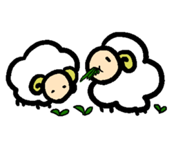 Of the sheep moco sticker #4810492