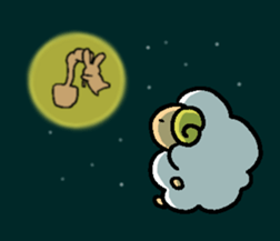 Of the sheep moco sticker #4810502