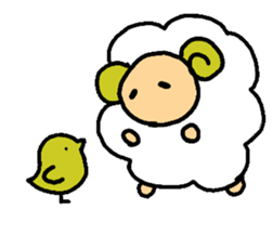 Of the sheep moco sticker #4810504