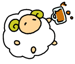 Of the sheep moco sticker #4810506