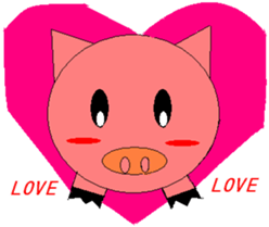 Pink Pig to mischief sticker #4810726