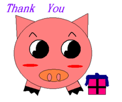 Pink Pig to mischief sticker #4810738